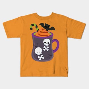 Haloloween Mug  skulls Funny Scary T-shirt Kids T-Shirt